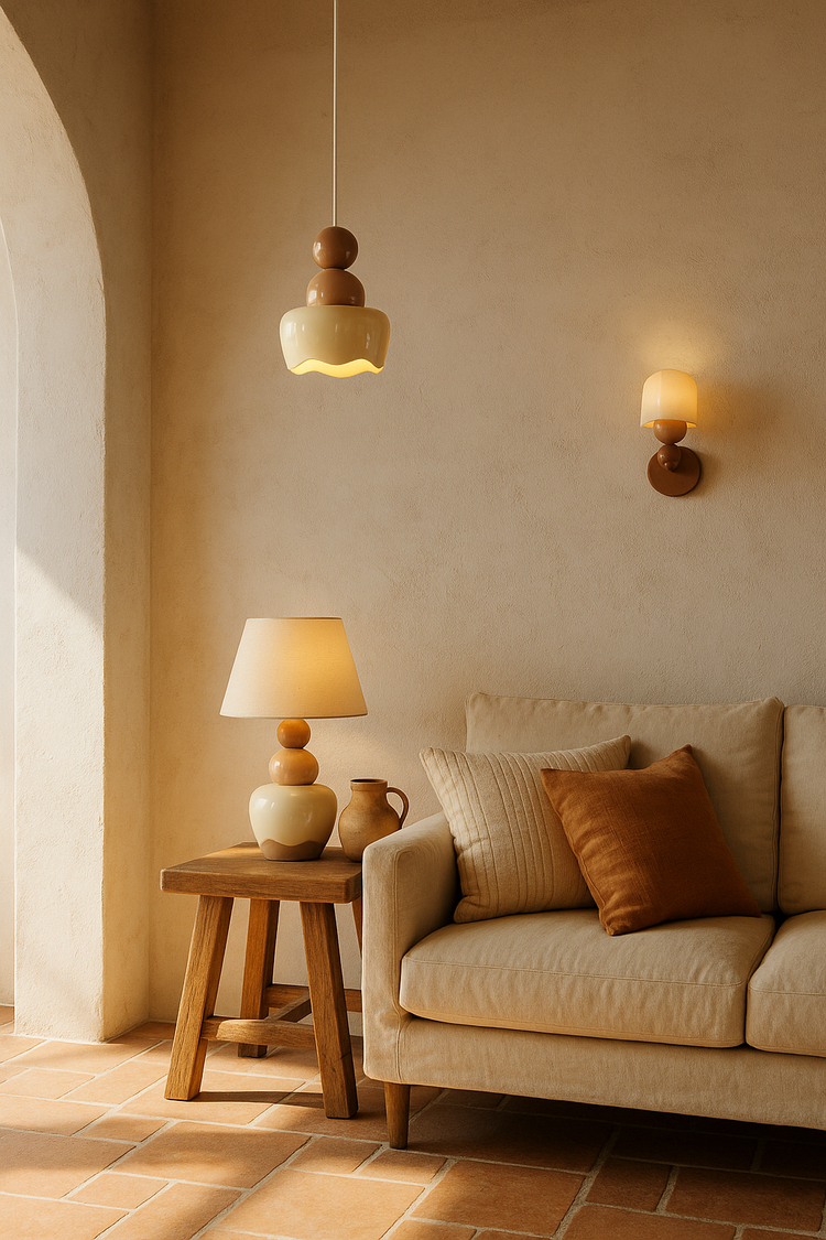 Mediterranean inspired lighting fixtures