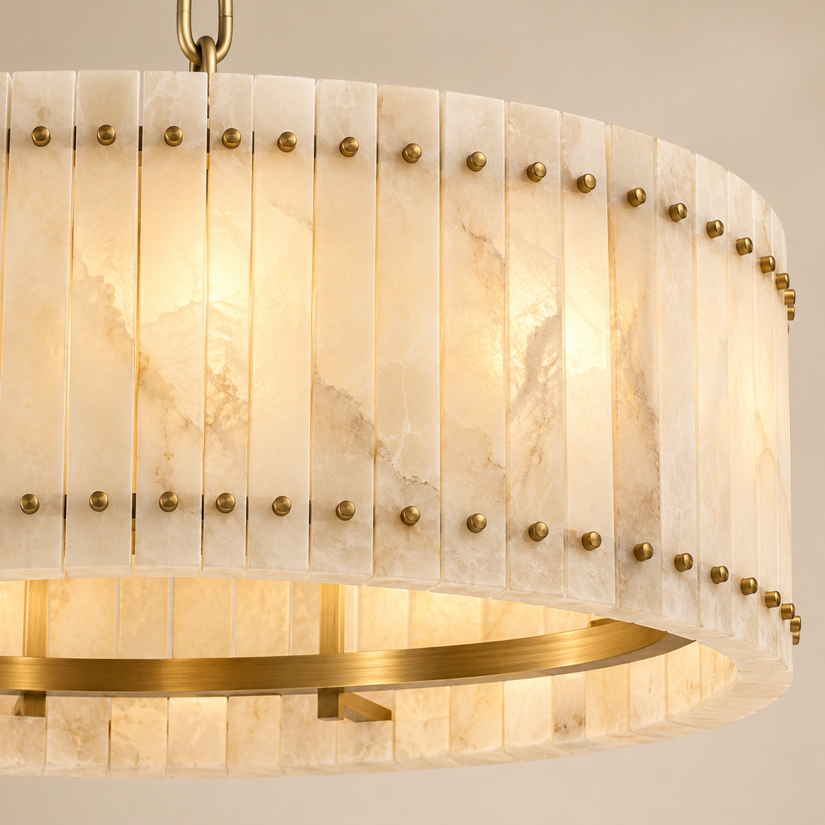 Nerelle Round Natural Marble Chandelier