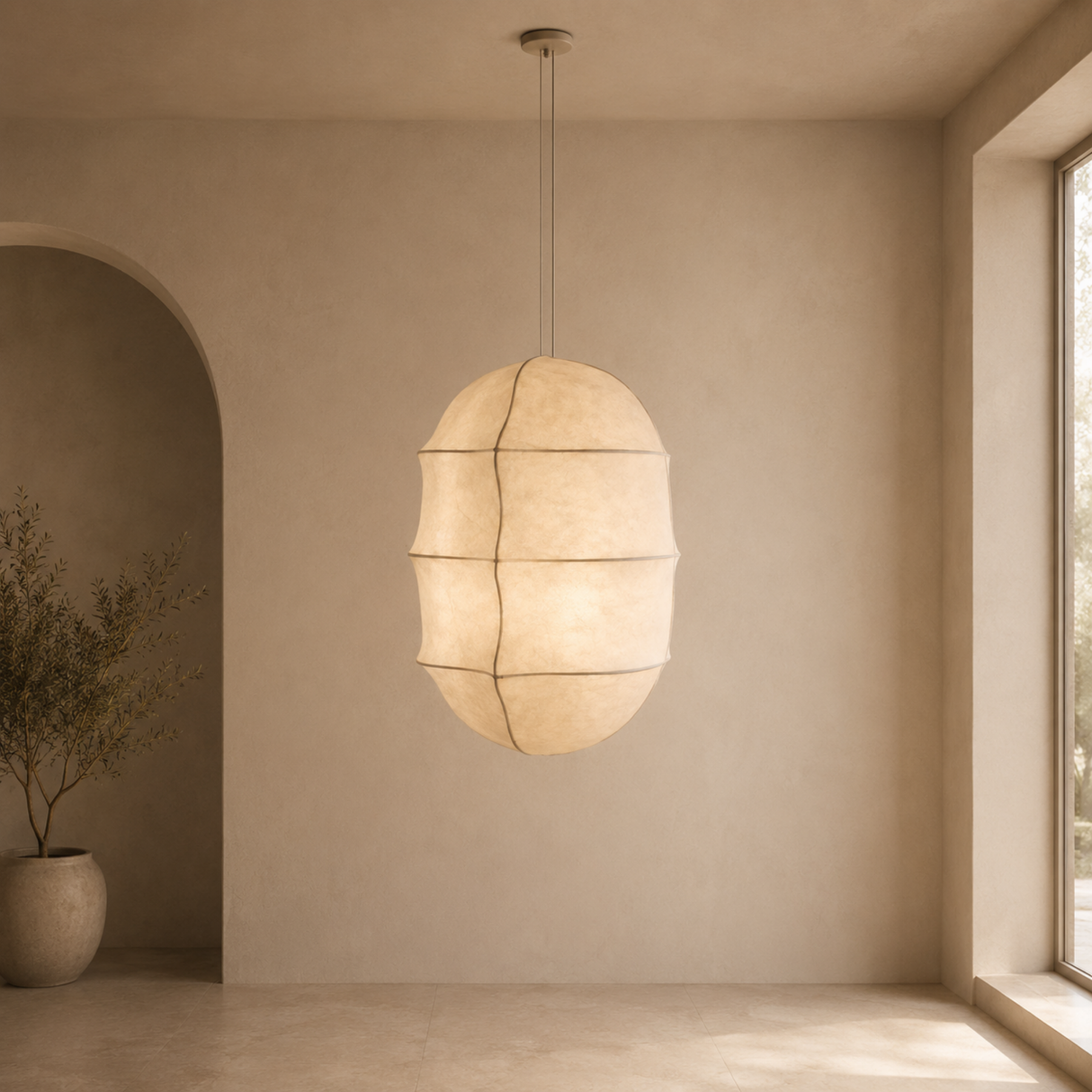 Aeralis Silk Pendant Light