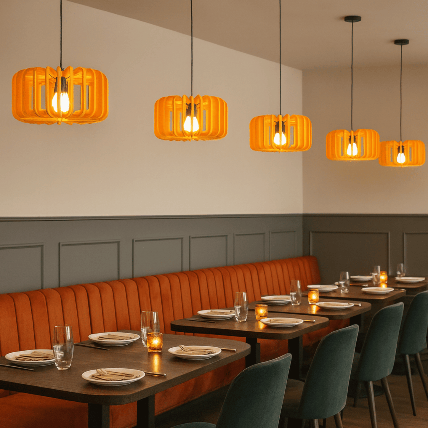 Echo Felt Pendant Light – Modern Acoustic Noise-Reducing LED Chandelier