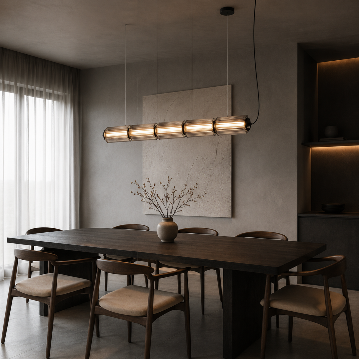 Astra Linear Glass Pendant Light