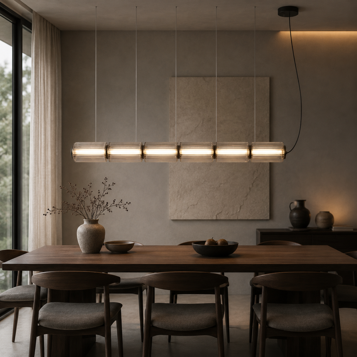 Astra Linear Glass Pendant Light