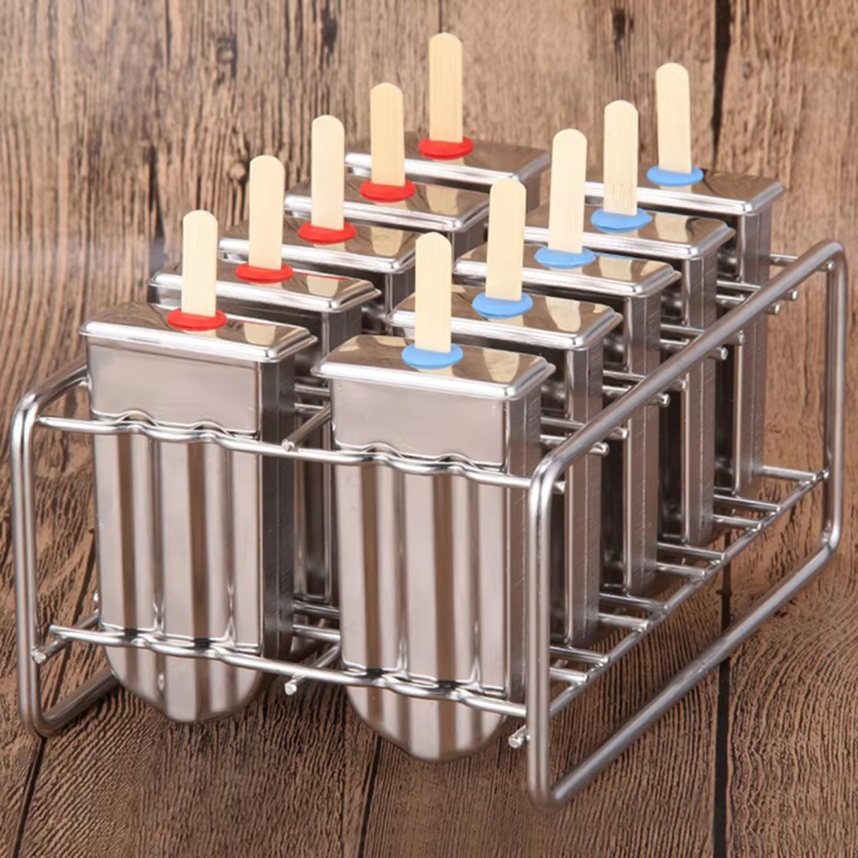 Frosti Stainless Steel Popsicle Mold Set