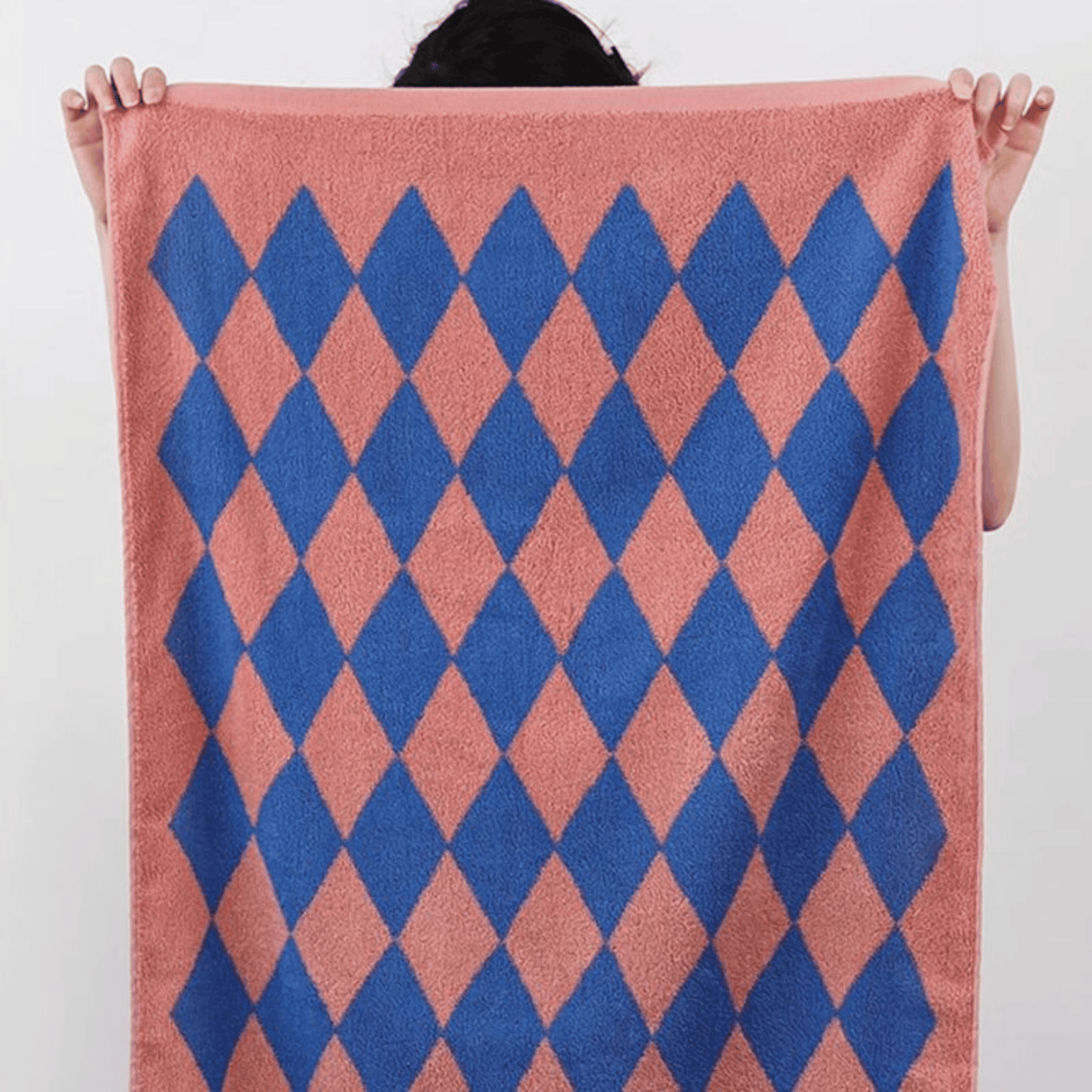 Blue Diamond Cotton bath Towels