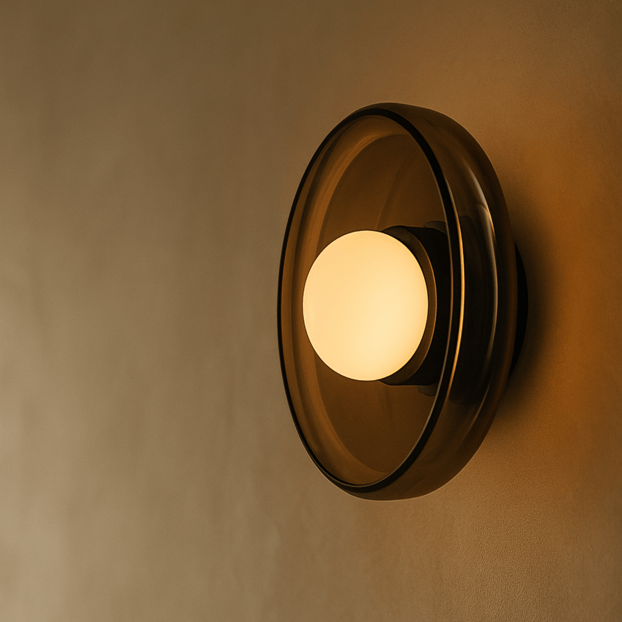French Designer Medieval Cream Glass Wall Lamp LED E27, elegant lighting for kitchens and dining rooms by FANZHI.