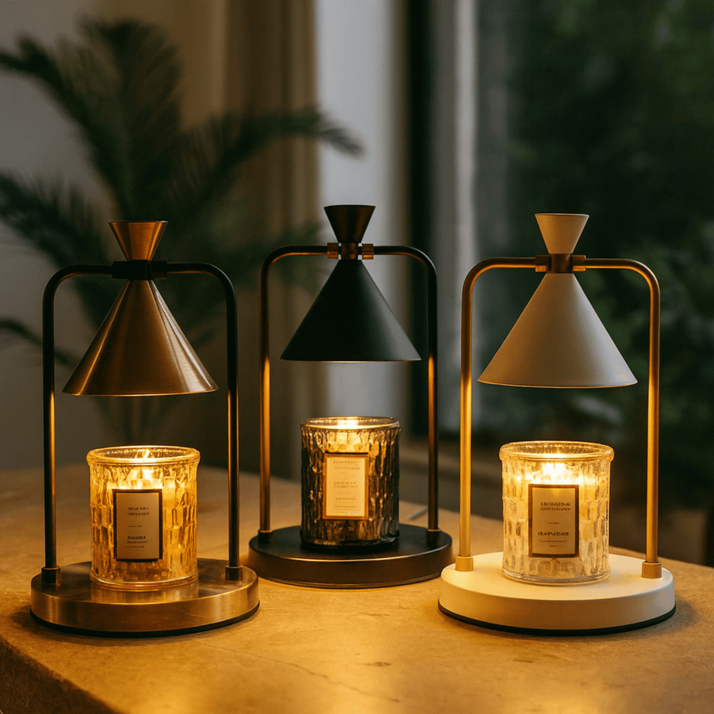 LumoGlow Retro Candle Warmer Lamp – Dimmable Wax Melt Electric Lamp for Home & Bedroom Decor