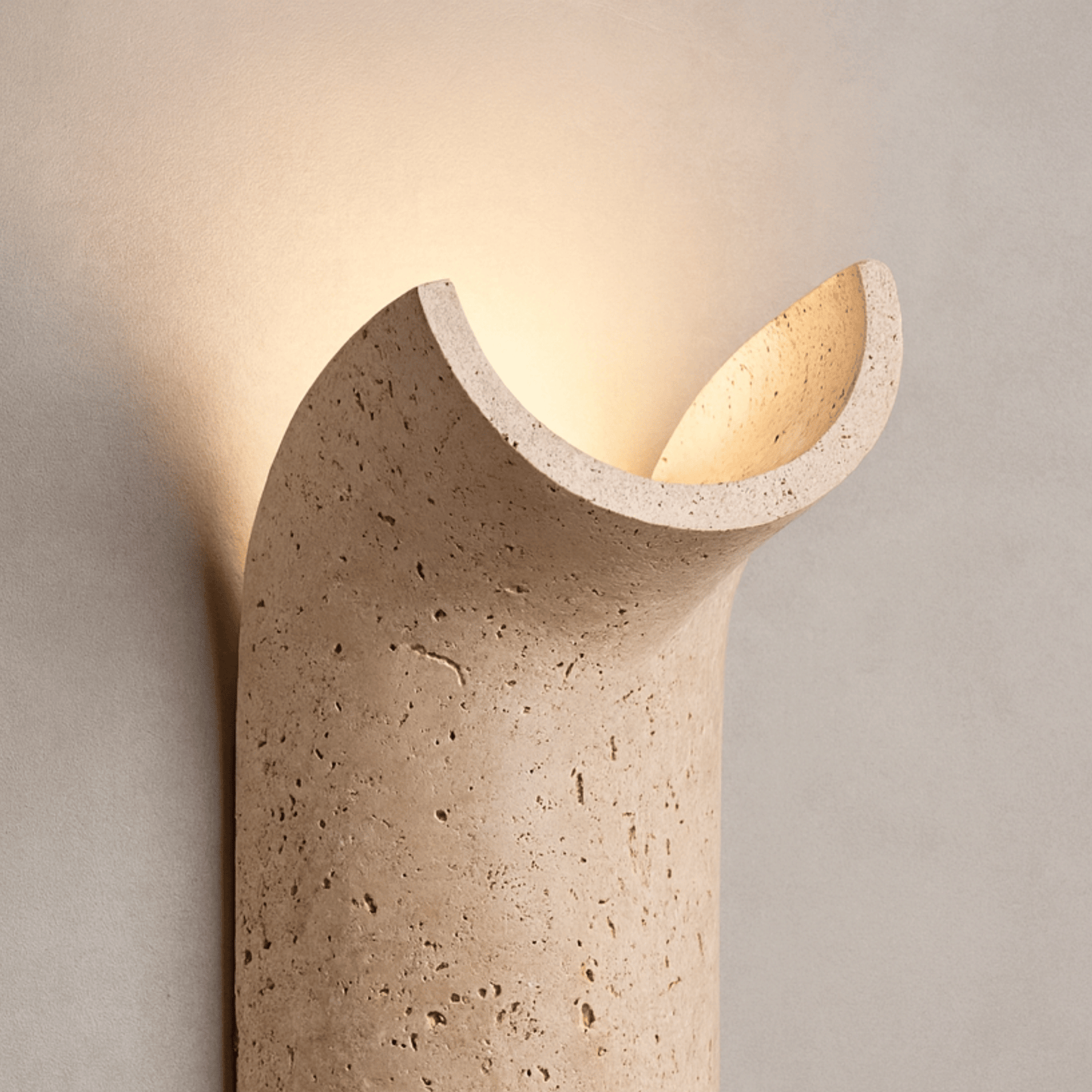 Aurelian Travertine Wall Lamp – Modern LED Natural Stone Sconce