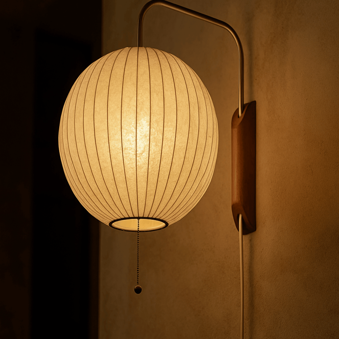 Close look in bedroom setting at Italian Design Wall Lamp LED E27