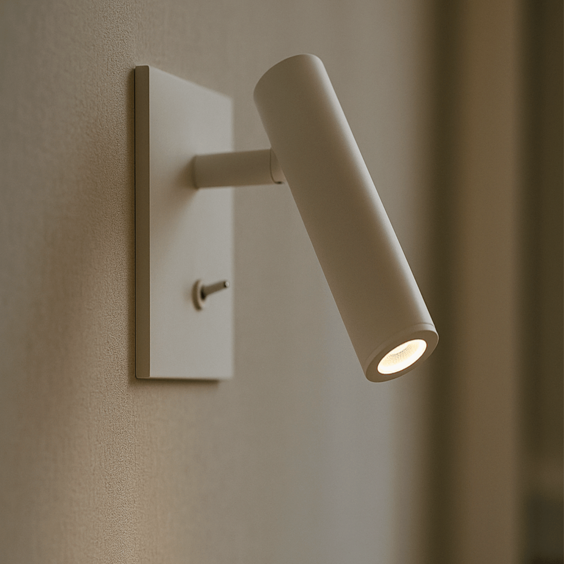 Close look at Embedded LED Reading Wall Lamp With Switch Adjustable White Color