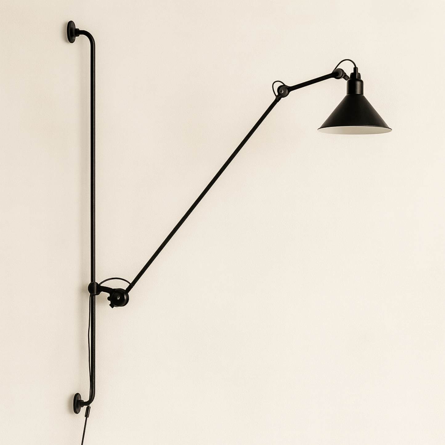 Rizzatto Adjustable Wall Lamp – Iron Swing Arm LED Sconce