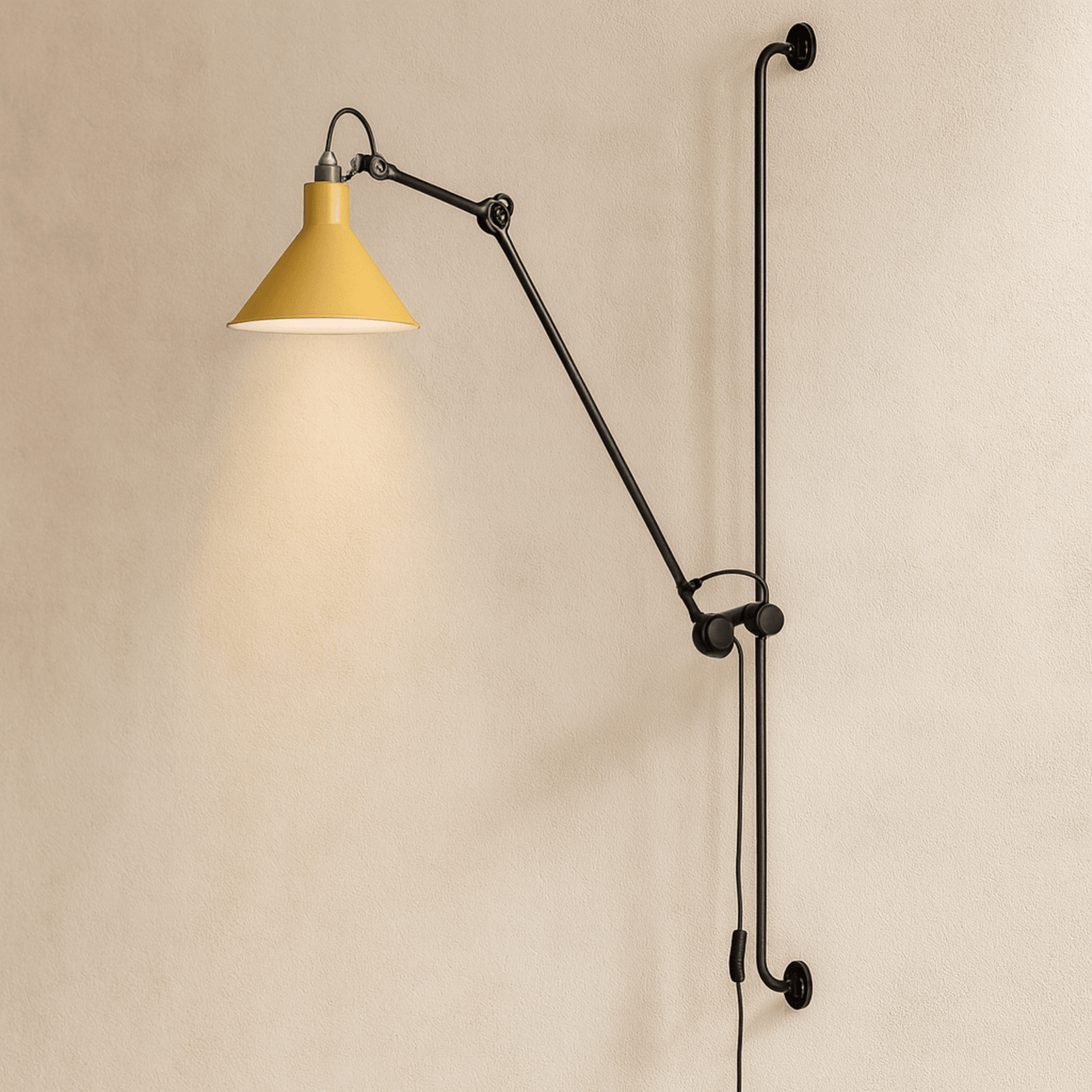 Rizzatto Adjustable Wall Lamp – Iron Swing Arm LED Sconce