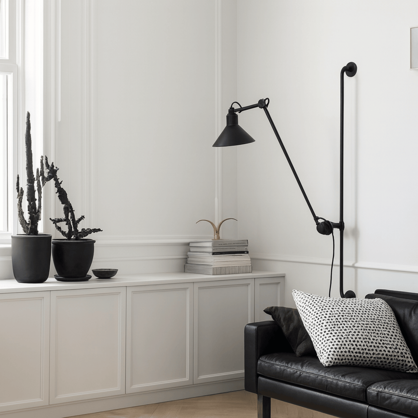 Rizzatto Adjustable Wall Lamp – Iron Swing Arm LED Sconce