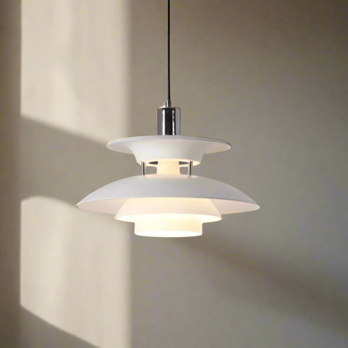UFO design ceiling lam in white