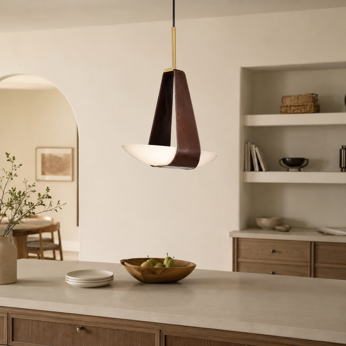 Yuanbao Nordic Glass Pendant Light | Baskoraa