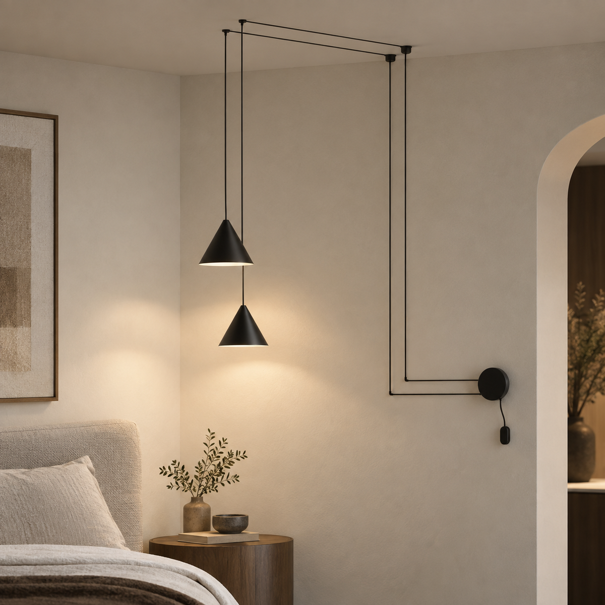 Virello Conical Multi-Drop Pendant Light