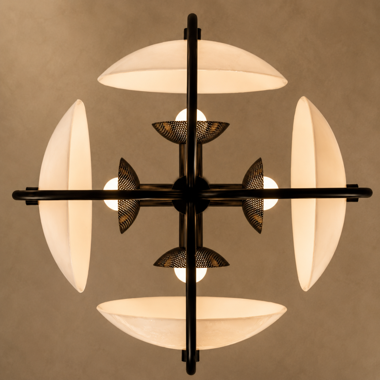 Solvane Orb Cream Pendant Light
