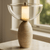 LumoCave Travertine Glass Table Lamp