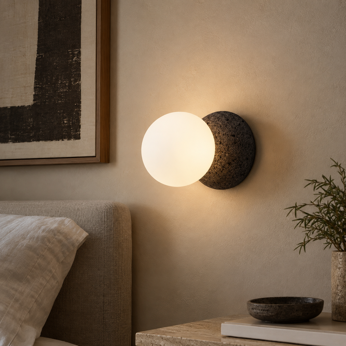 Noira Glass Globe Wall Light