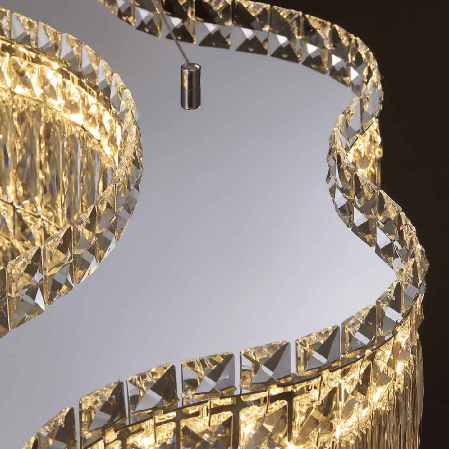Lumivelle Crystal Halo Chandelier