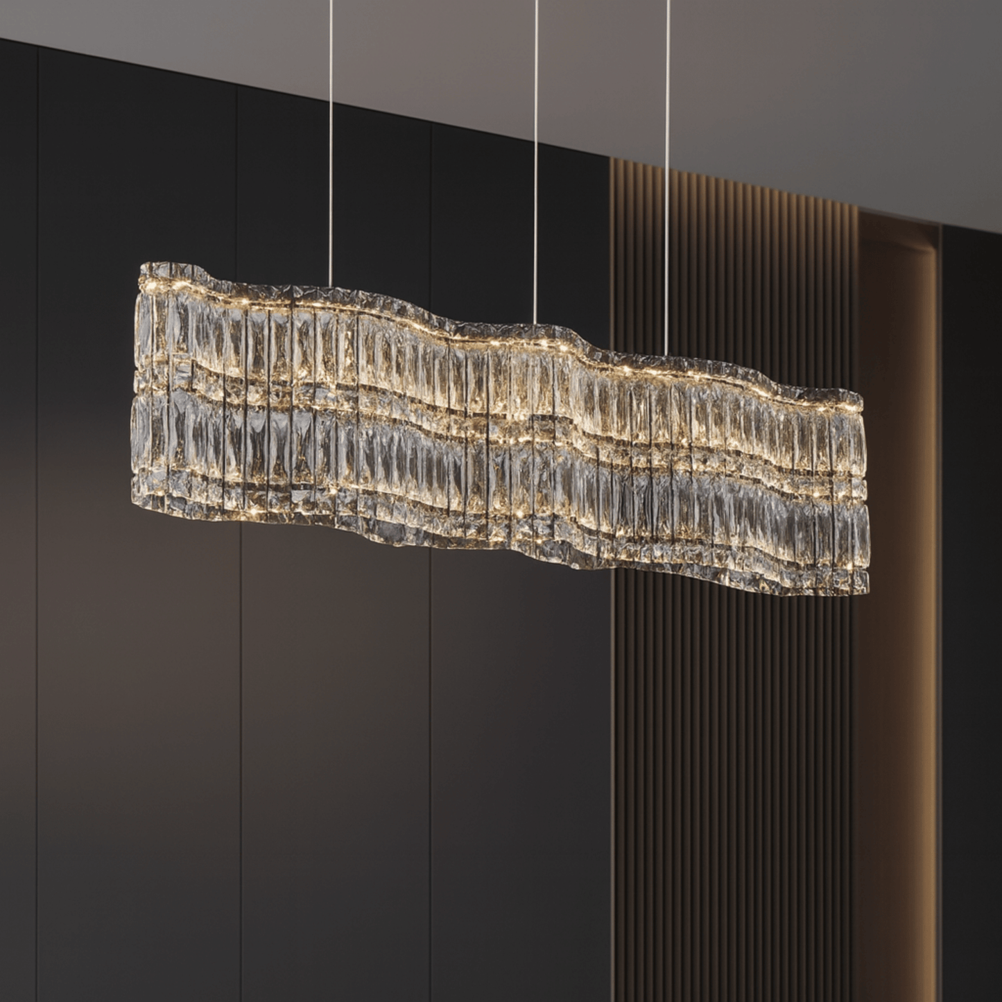Lumivelle Crystal Wave Chandelier