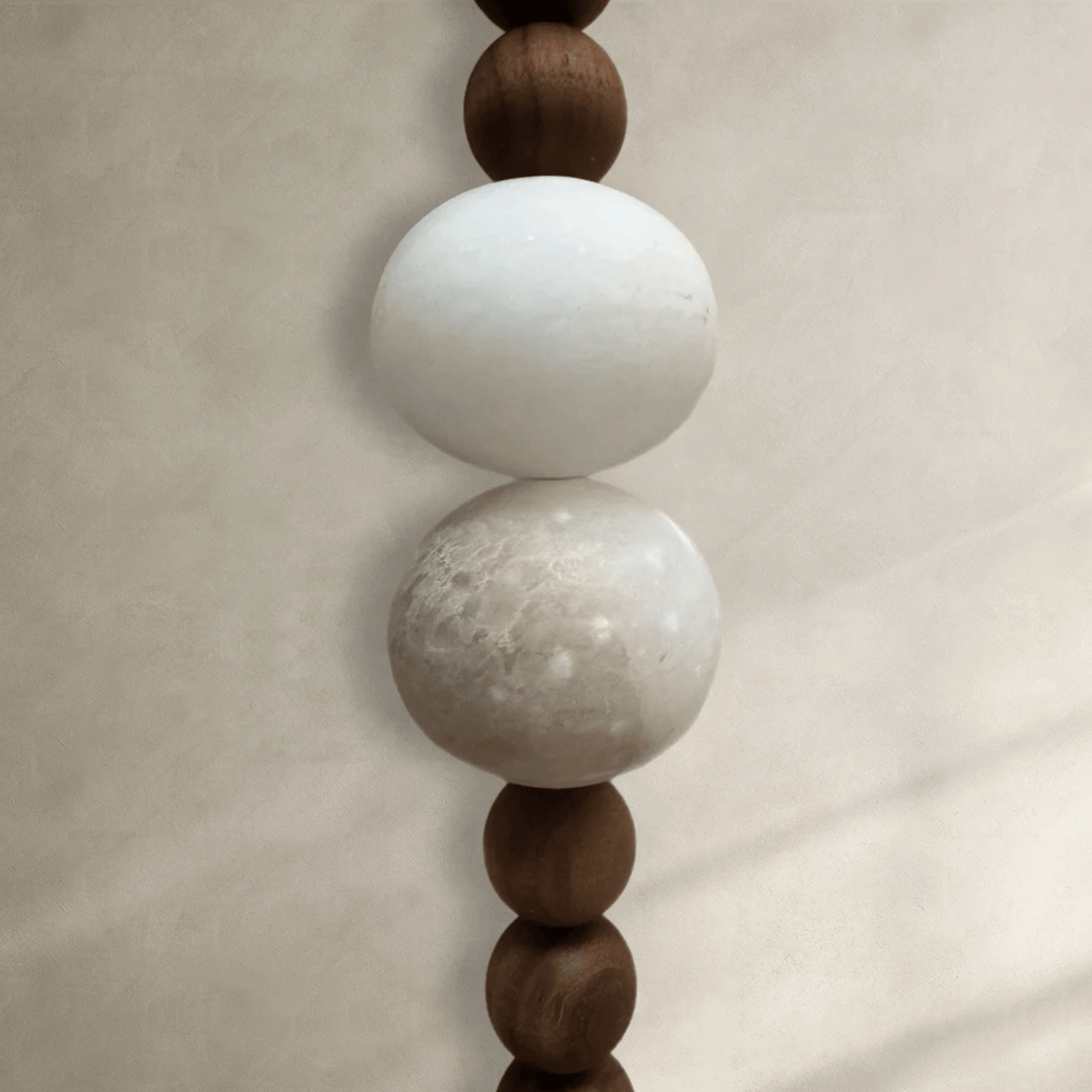 Aureum Wall Sconce – Retro Marble & Wood LED Light