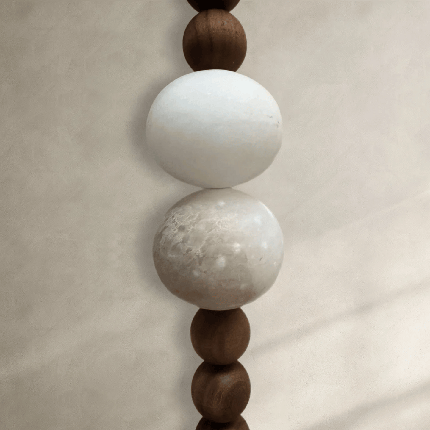Aureum Wall Sconce – Retro Marble & Wood LED Light