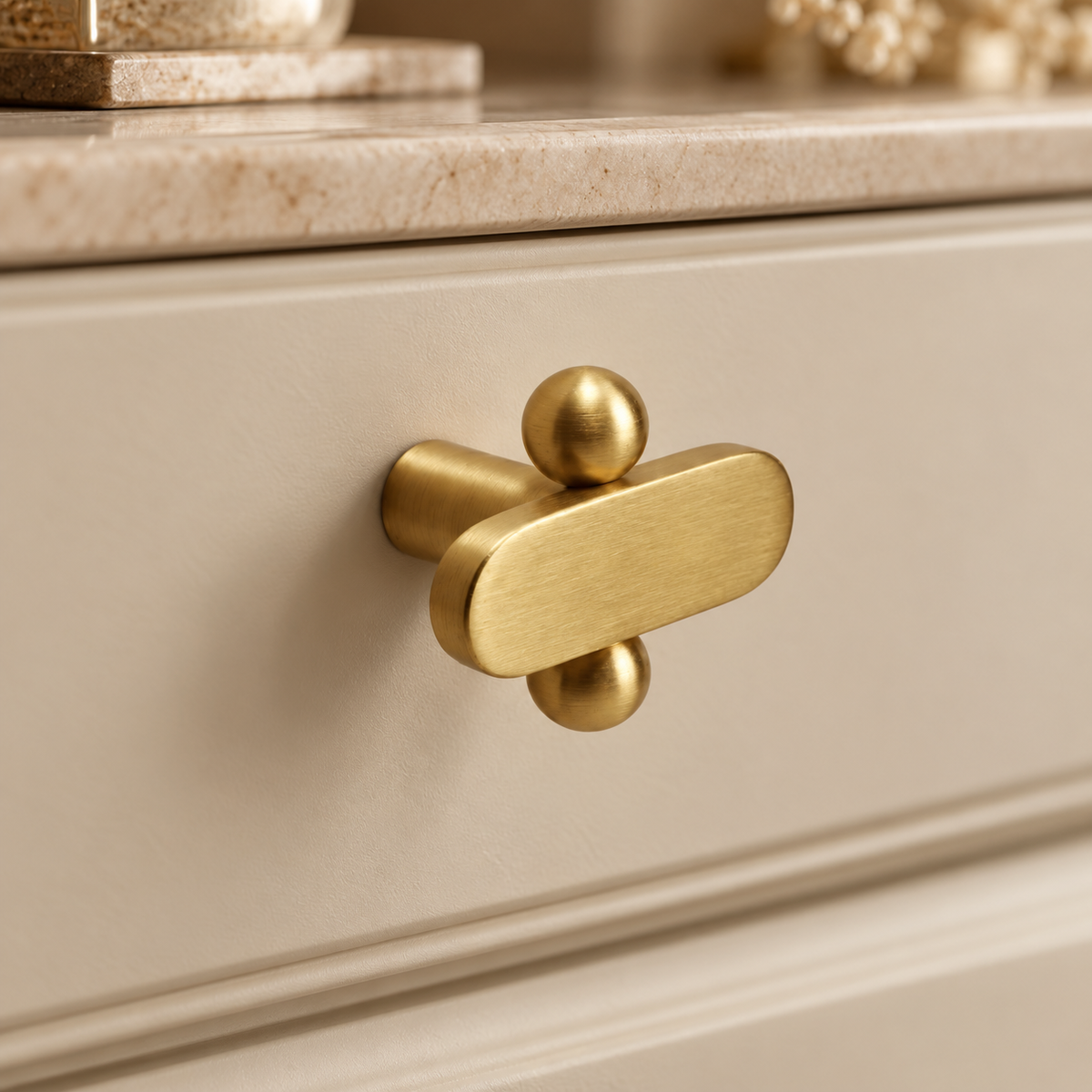 Aurielle Brass Drawer Knob