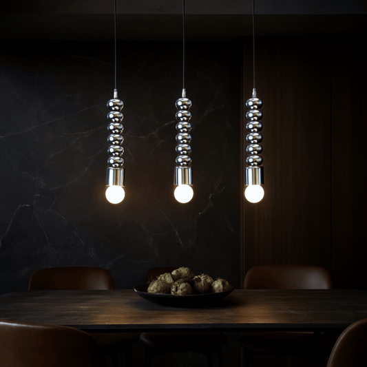 Lustra Chrome Pendant Light - E27 LED