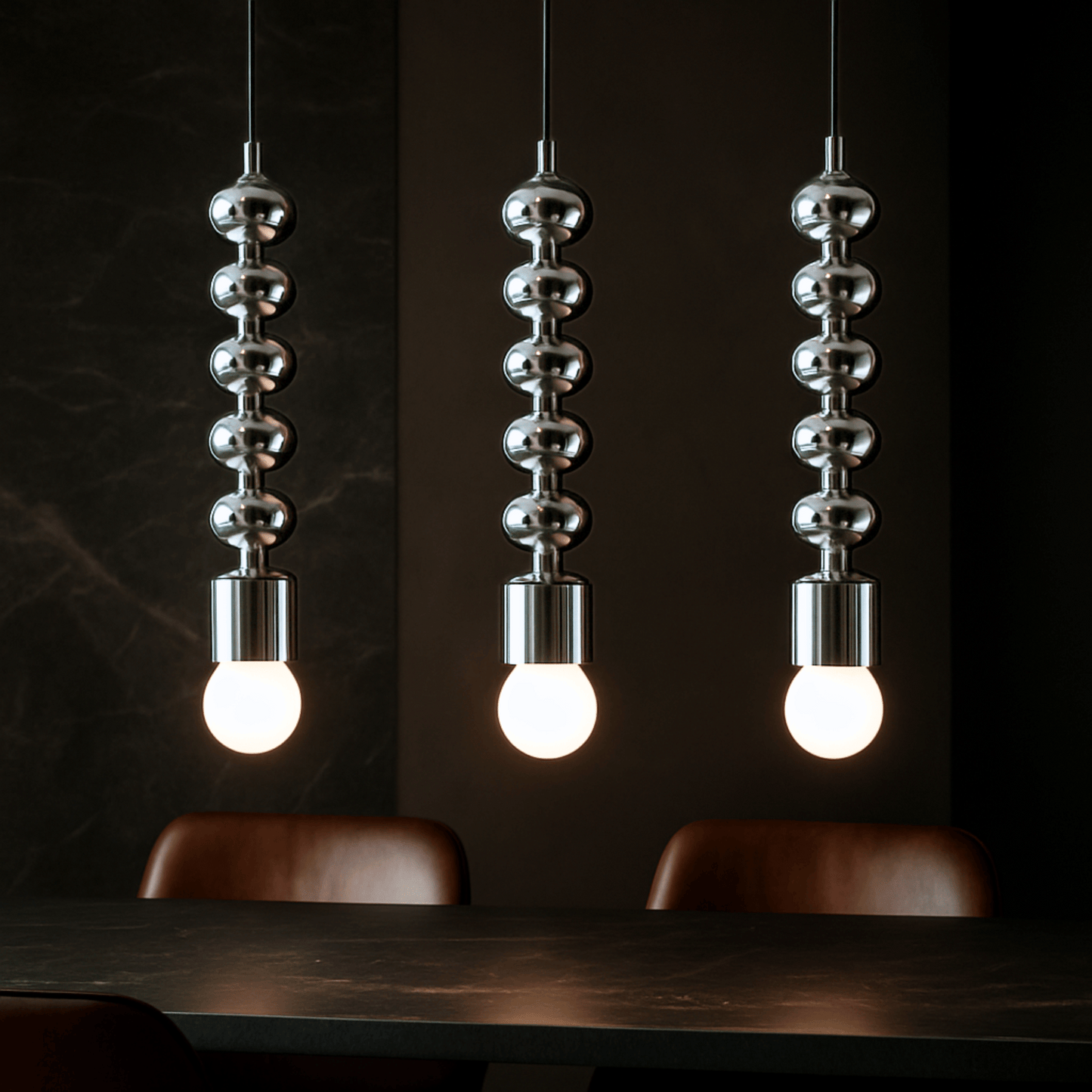 Lustra Chrome Pendant Light - E27 LED