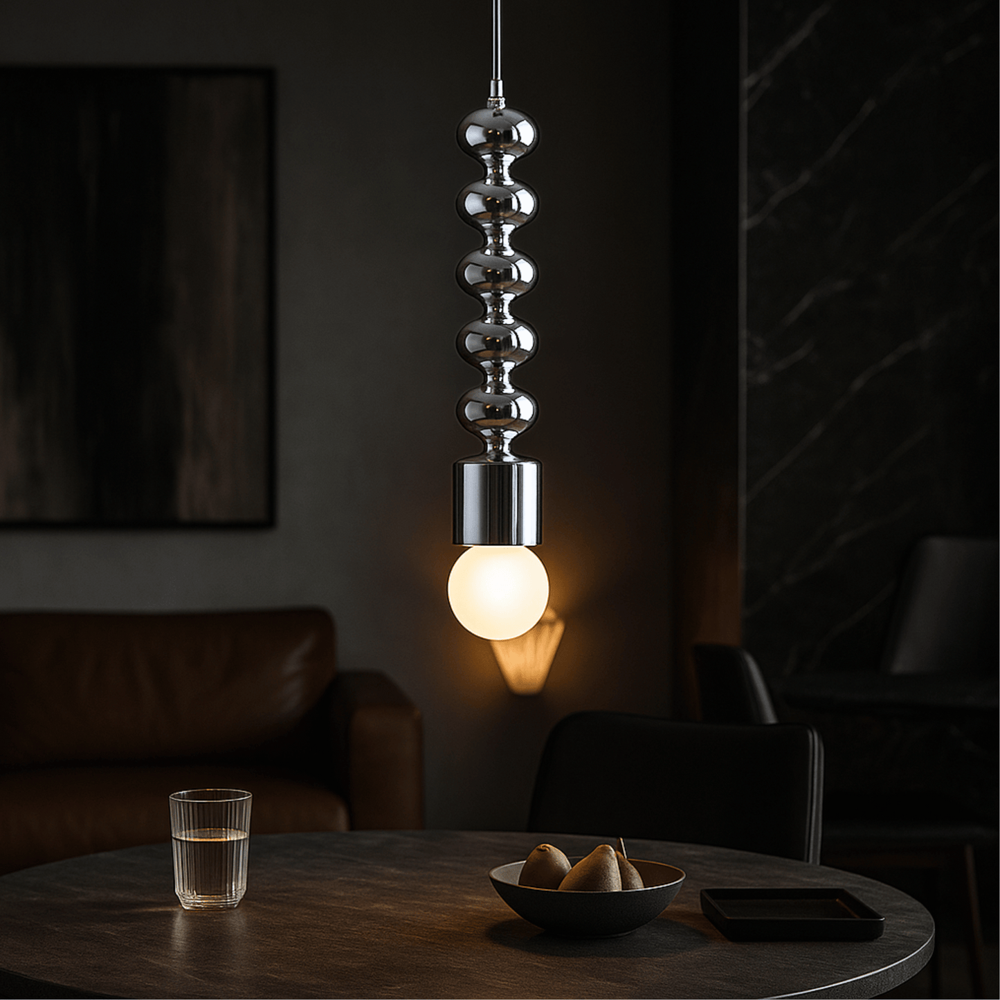 Lustra Chrome Pendant Light - E27 LED