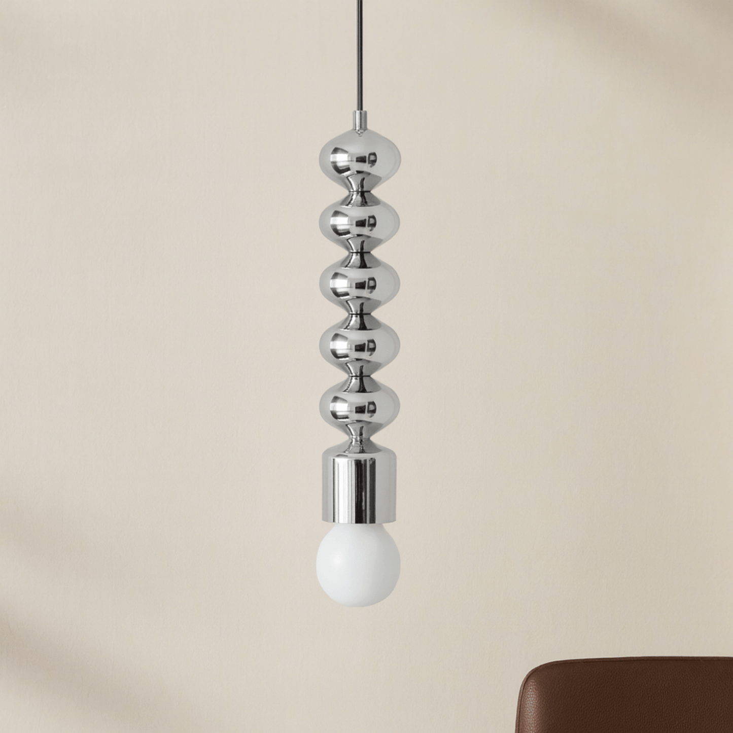 Lustra Chrome Pendant Light - E27 LED