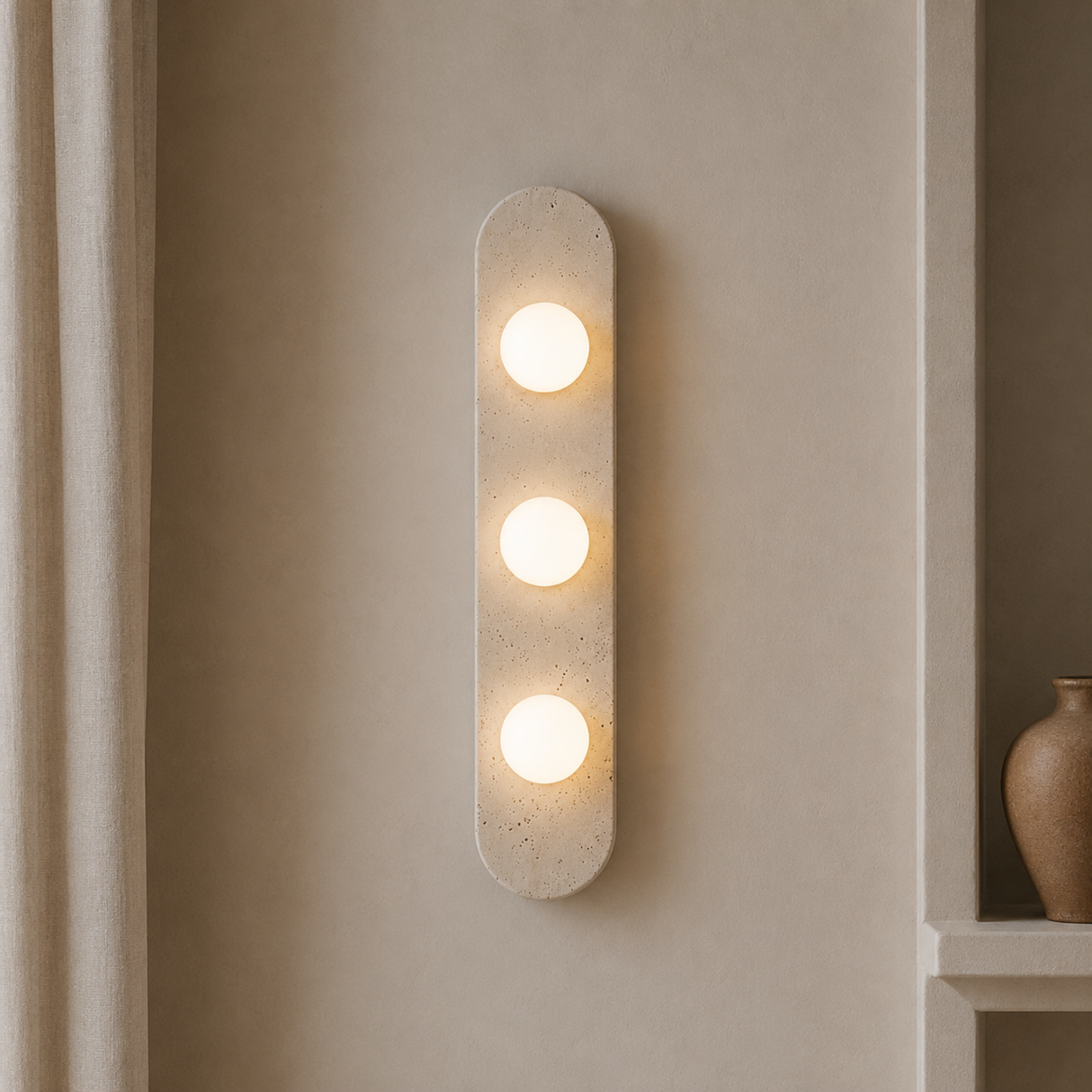 Kyoto Halo Stone Wall Lamp