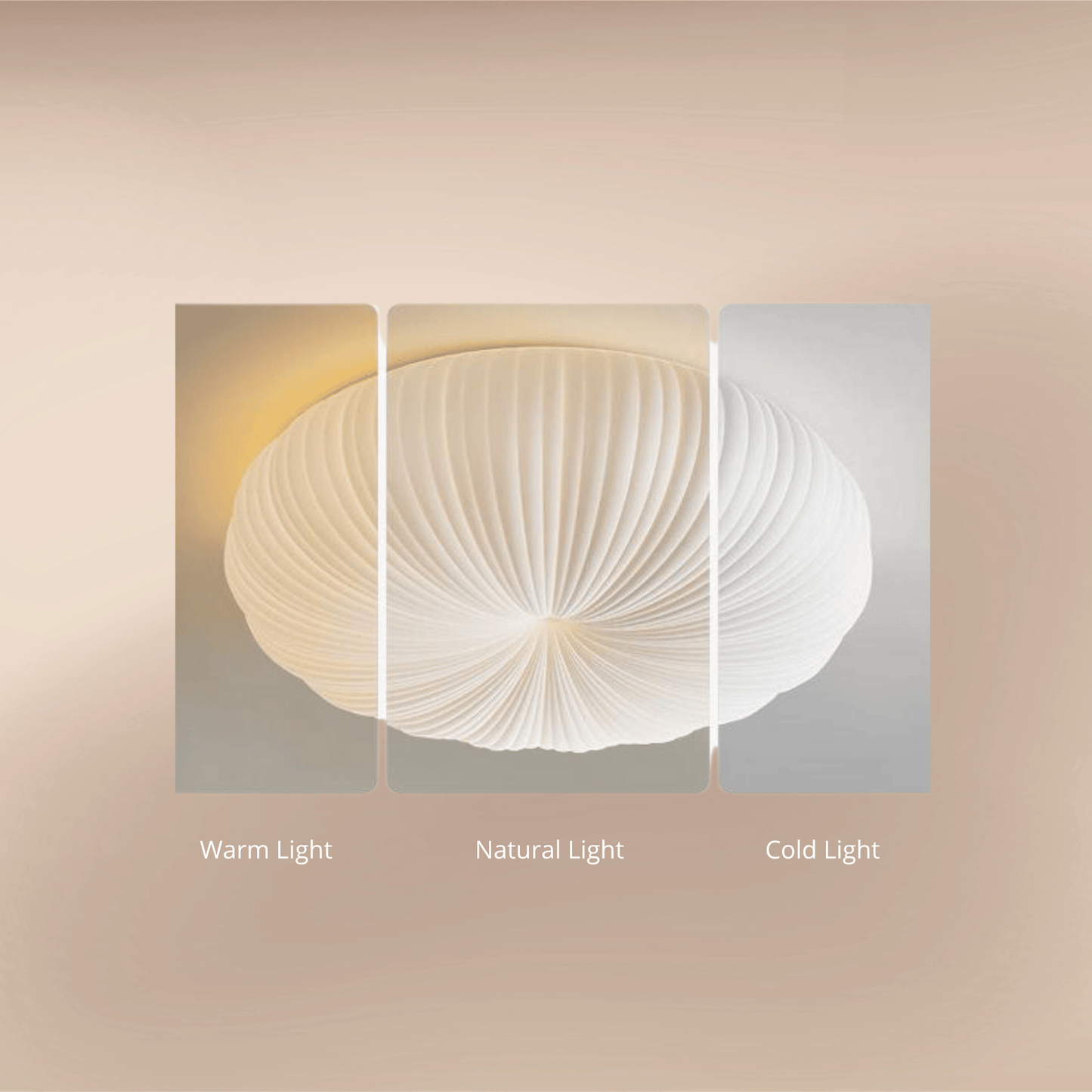 Modern LED Flush Mount Ceiling Light – Perfect Design for Living Rooms and Children's Rooms with Warm Cream Glow. colors variances.