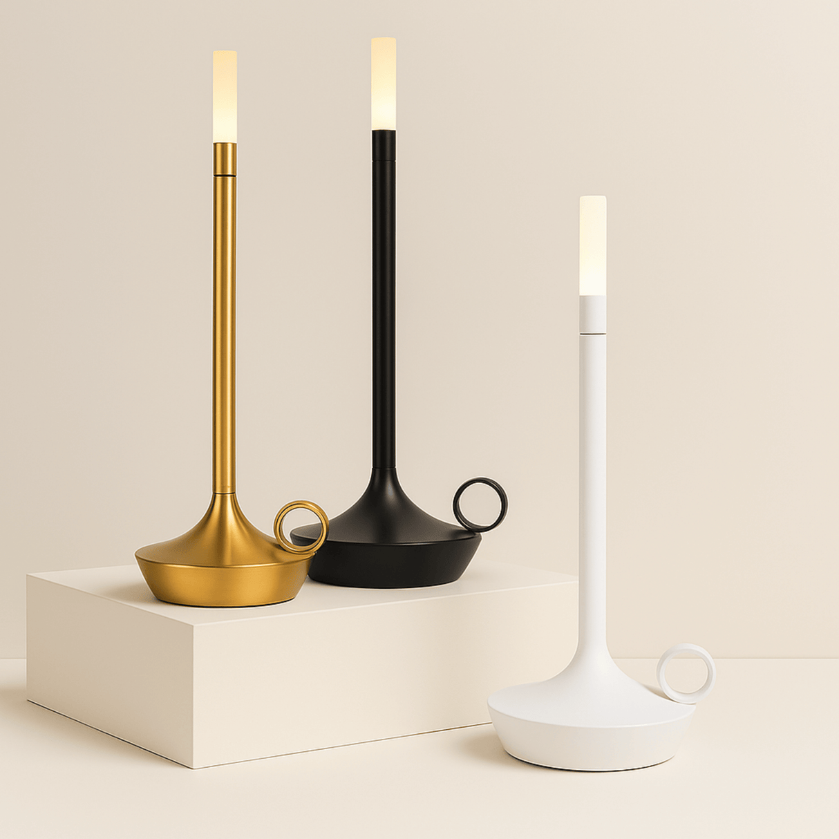 Liora Candlelight Lamp – Rechargeable LED Touch Table Light