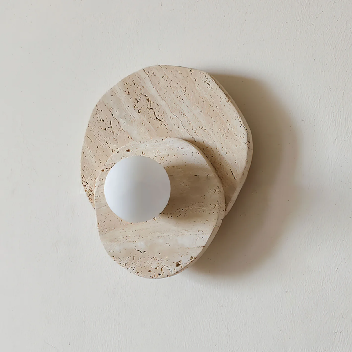 Ventara Marble Disc Wall Lamp