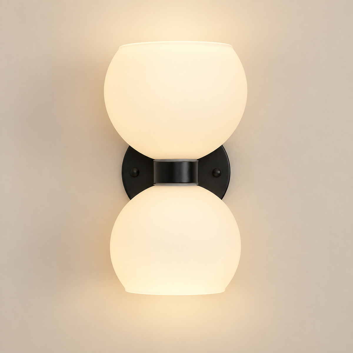 Virelle Double Globe Glass Wall Light