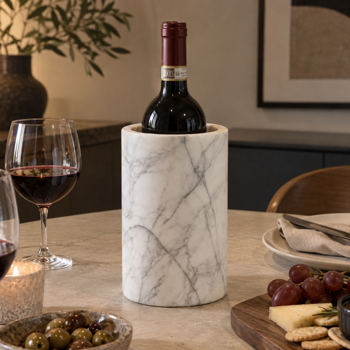 Vellaro Natural Marble Bottle Chiller