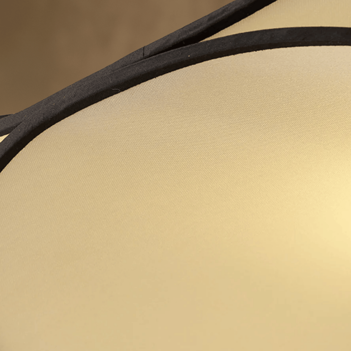 Close look at Vintage Pendant Light with Fabric Shade –