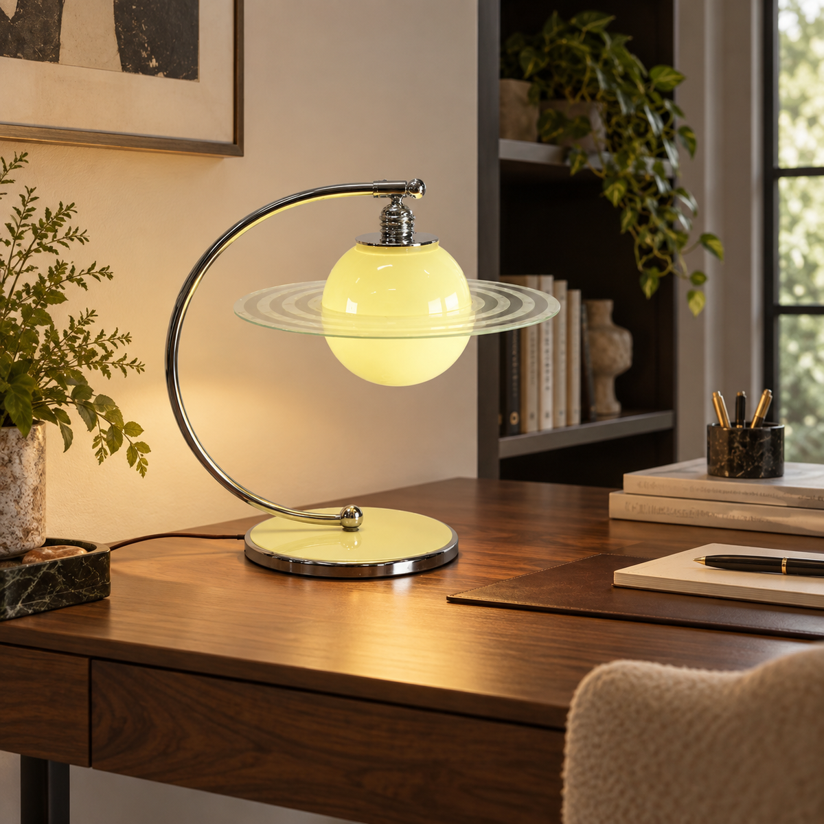 Orbia Bauhaus Glass Table Lamp