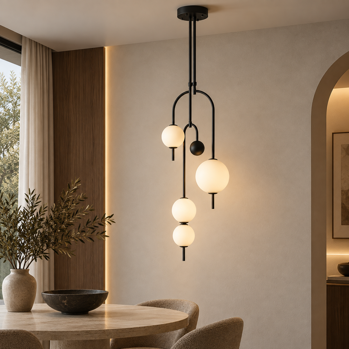 Noctis Acrylic Ball Pendant Light