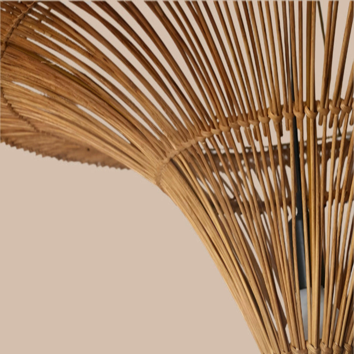 Lunara Rattan Glow close look at rattan