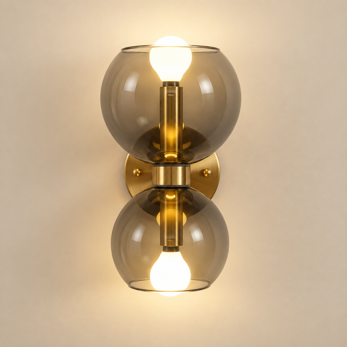 Virelle Double Globe Glass Wall Light