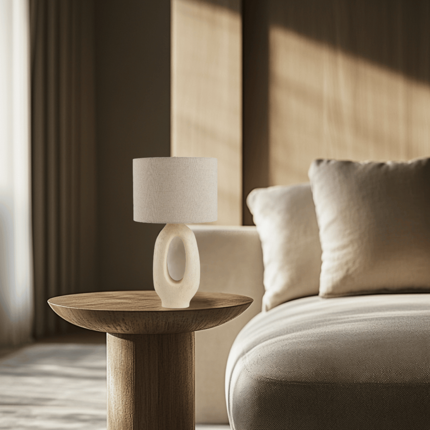 This modern Wabi-sabi table lamp combines artistic design with functionality, making it a perfect addition to your bedroom or living room. Warm, inviting light while enhancing your decor.