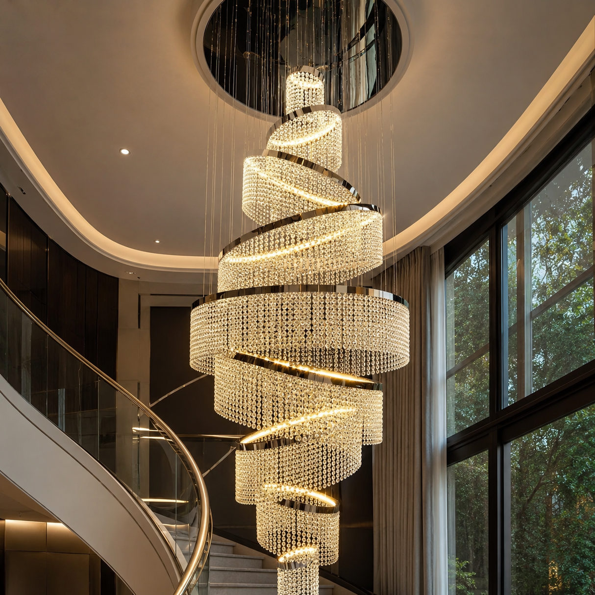 Auralis Éclat Luxury Crystal Chandelier, alternate view 7