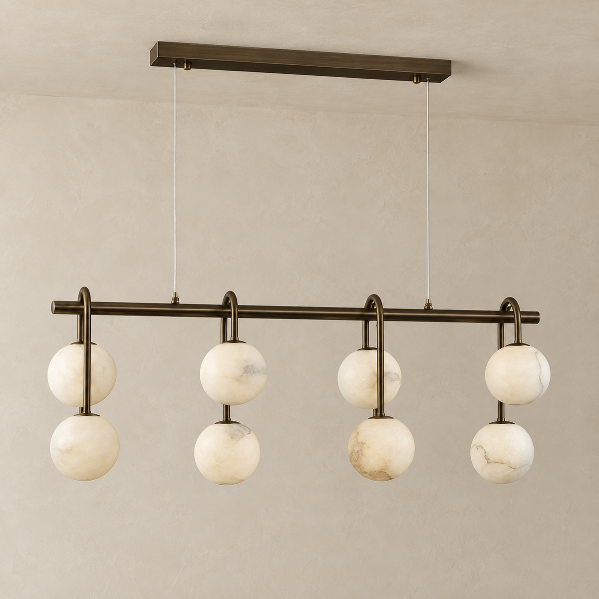 Alvara Linear Alabaster Chandelier