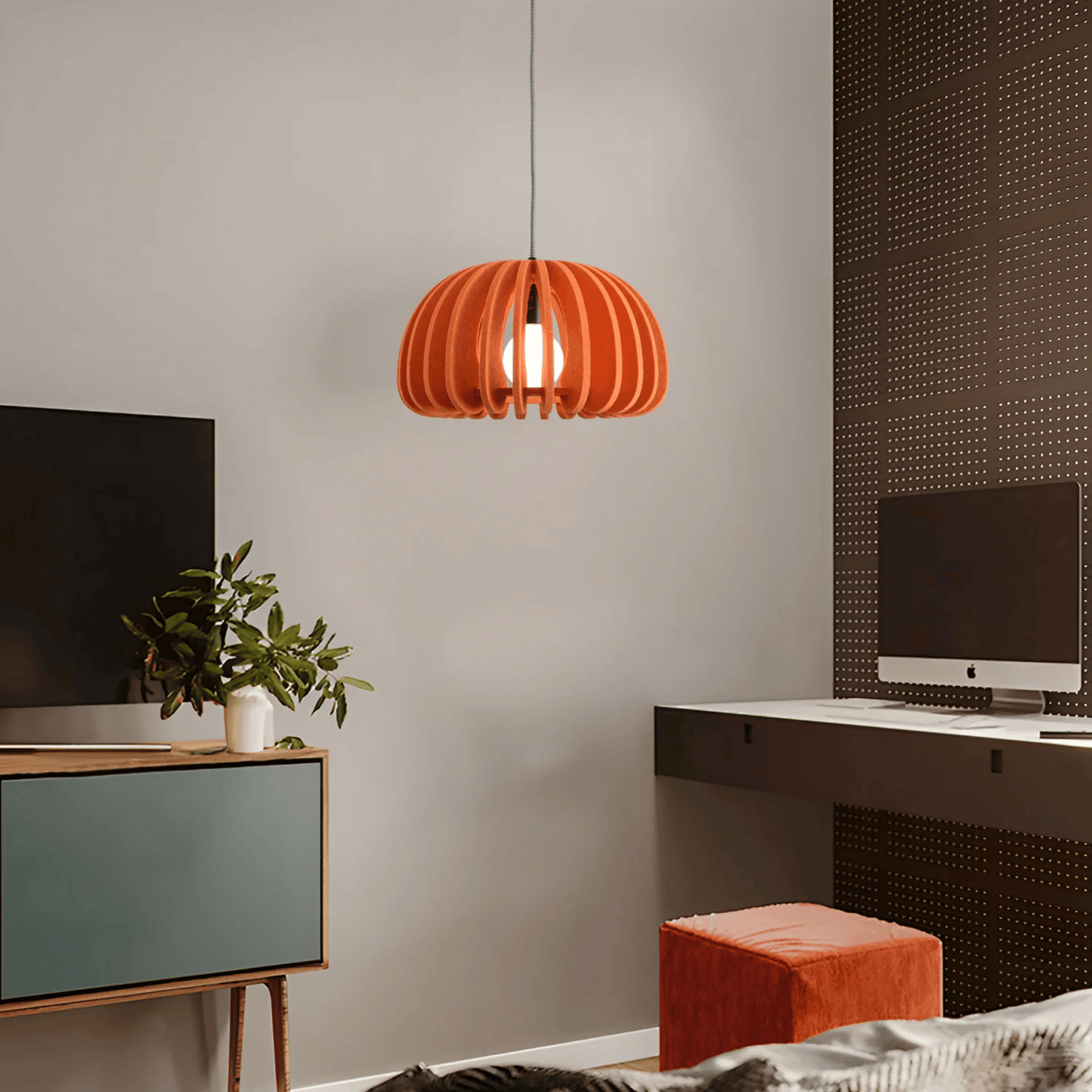Sonora Felt Pendant Light – Modern Acoustic Noise-Reducing LED Chandelier