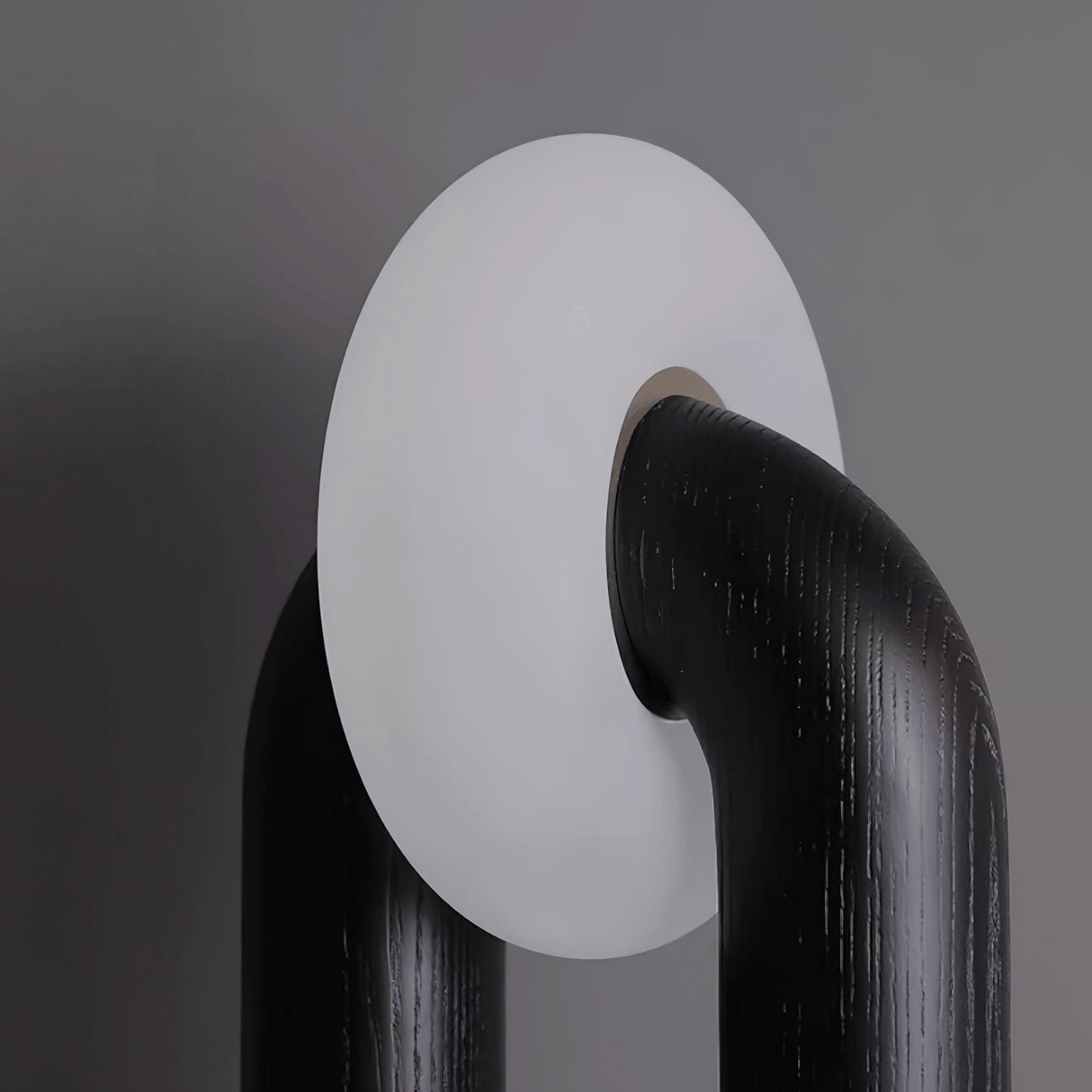 Lunari Solid Wood Touch-Control Table Lamp