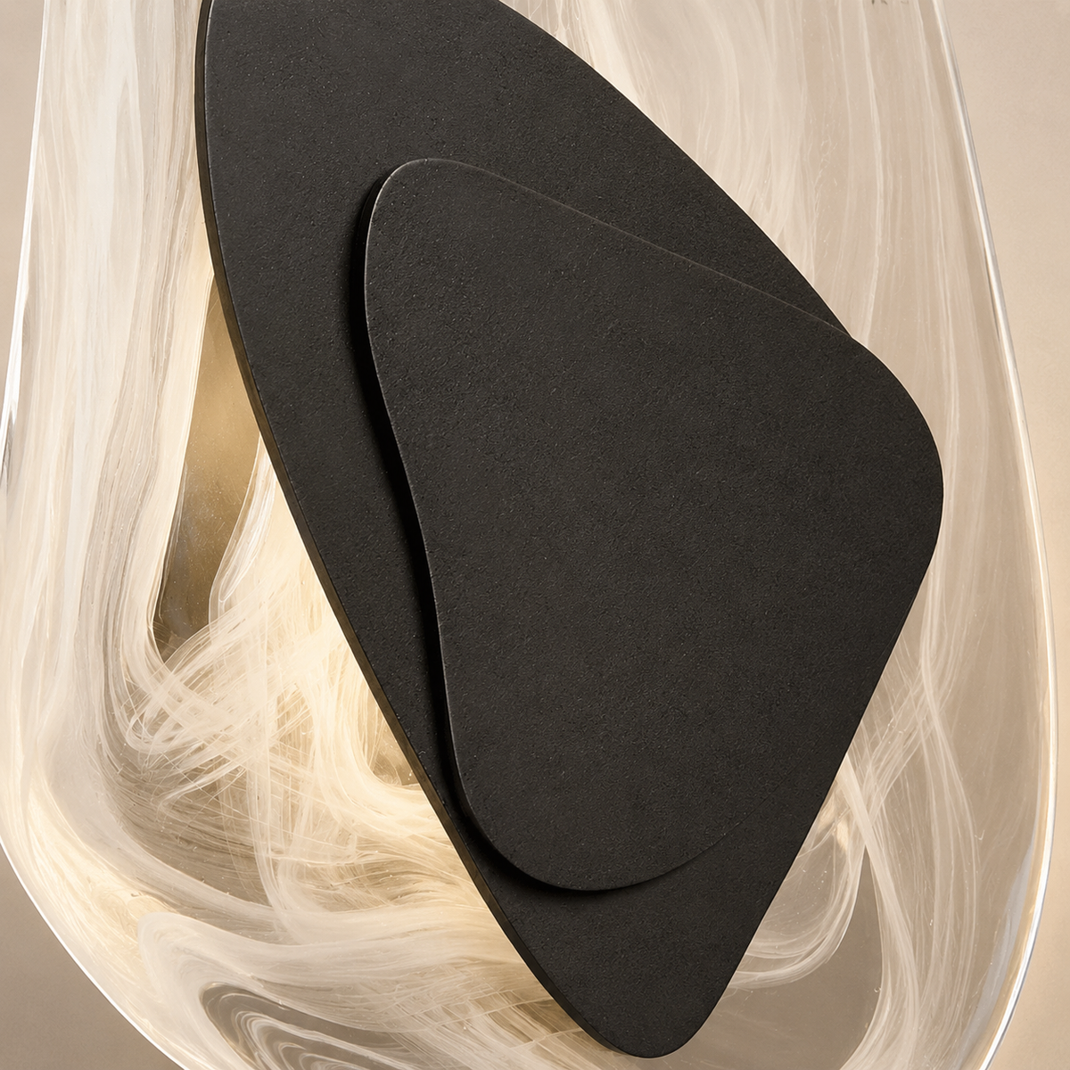 Orlienne Sculptural Glass LED Wall Light