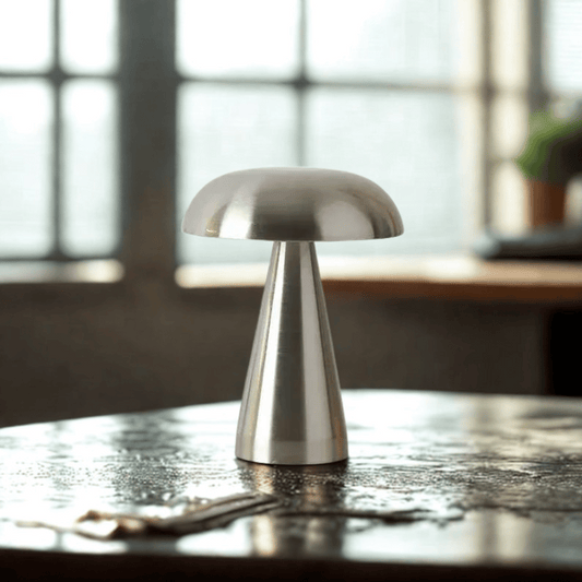 Illuminate your space with the Glowshroom Retro Mushroom LED Table Lamp – Rechargeable Touch Sensor Light, perfect for decor.