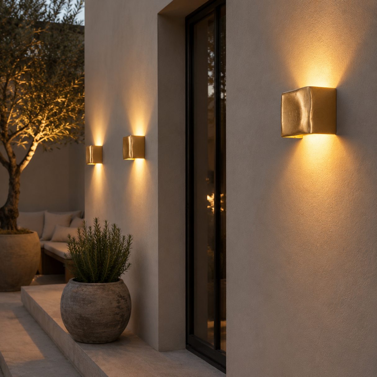 Vanta Curve Wall Light - Gold